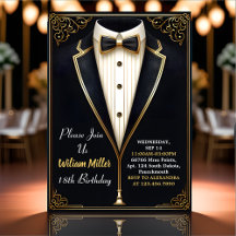 Fun Chic Suit Award Hommes Adulte Tuxedo 18e Anniv