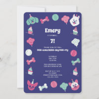 Fun Colorful Cute Dog Enfants Anniversaire Fête