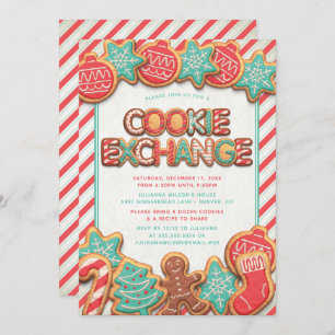 Invitation Fun Cookie Exchange Fête