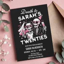 Invitation Fun Custom Death to your Twenties Birthday Party