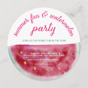 Invitation Fun d'été de Watermelon