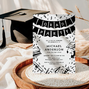 Invitation Fun Doodle Graduation Party