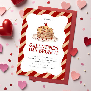 Invitation Fun Galentine's Brunch Pancake