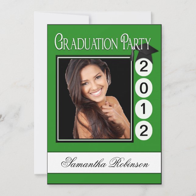 Invitation Fun Graduation Party Photo personnalisée (Devant)