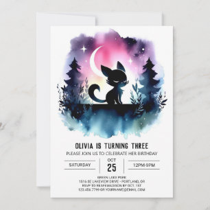 Invitation Fun Kids Chat Anniversaire