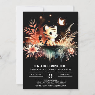 Invitation Fun Majestic Tiger Anniversaire