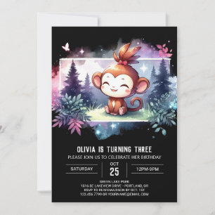 Invitation Fun Monkey Anniversaire