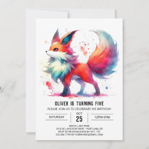 Invitation Fun Online Fox Anniversaire