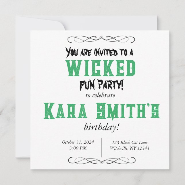 Invitation Fun Party (Devant)