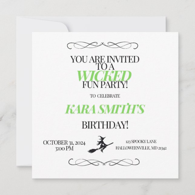 Invitation Fun Party (Devant)