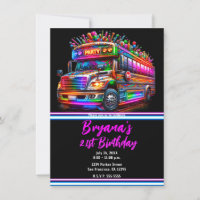 Fun Party Bus lumineux illuminations Anniversaire