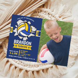 Invitation Fun Volleyball Kids Birthday