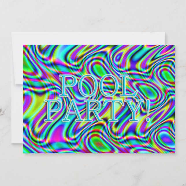 Invitation Fun & Wavy Pool Party! (Devant)