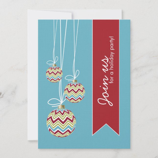 Invitation Fun Whimsical Christmas Party (Devant)