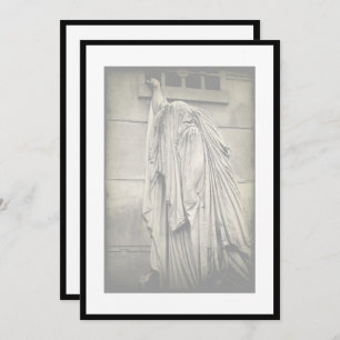 Invitation funèbre de faire-part de douleur et de