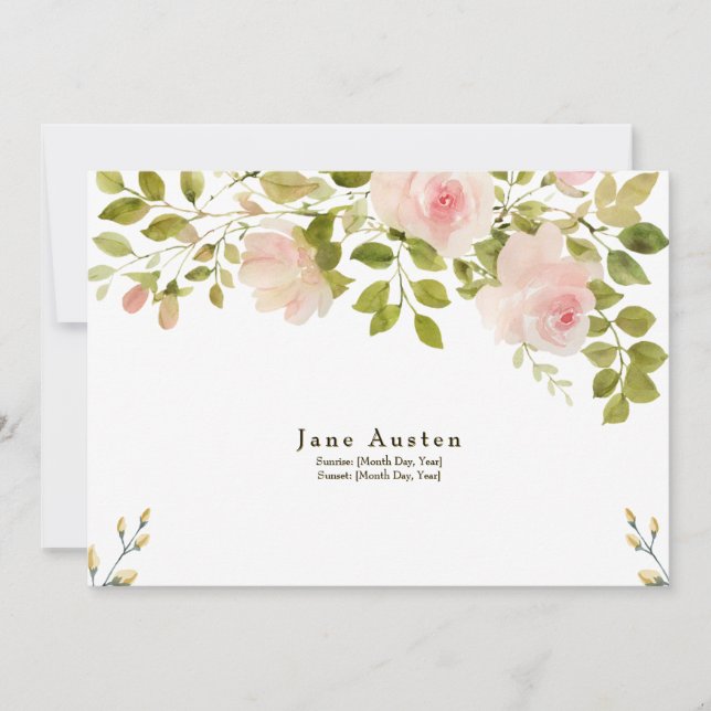 Invitation funéraire (Devant)