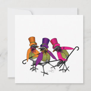 Invitation Funky Bird Boogie Party