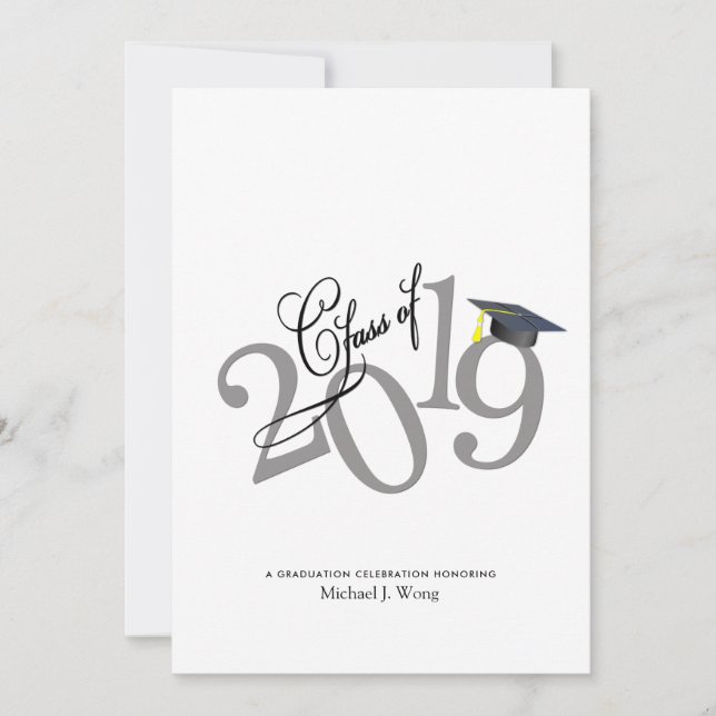 Invitation Funky Class of 2019 Graduation (Devant)