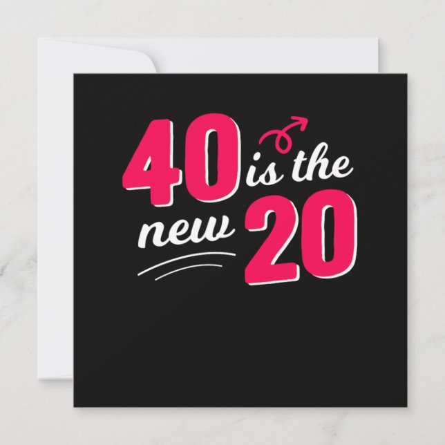 Invitation Funny 1980s Baby 40th Birthday Celebration 40 Is T (Devant)