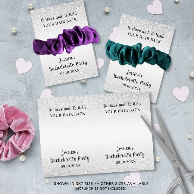 Invitation Funny Bachelorette Party Scrunchie Holder Favorise (Créateur téléchargé)