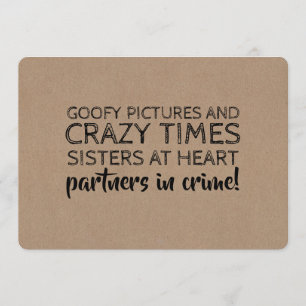 Invitation Funny Bridesmaid Propositions Partenaires dans le