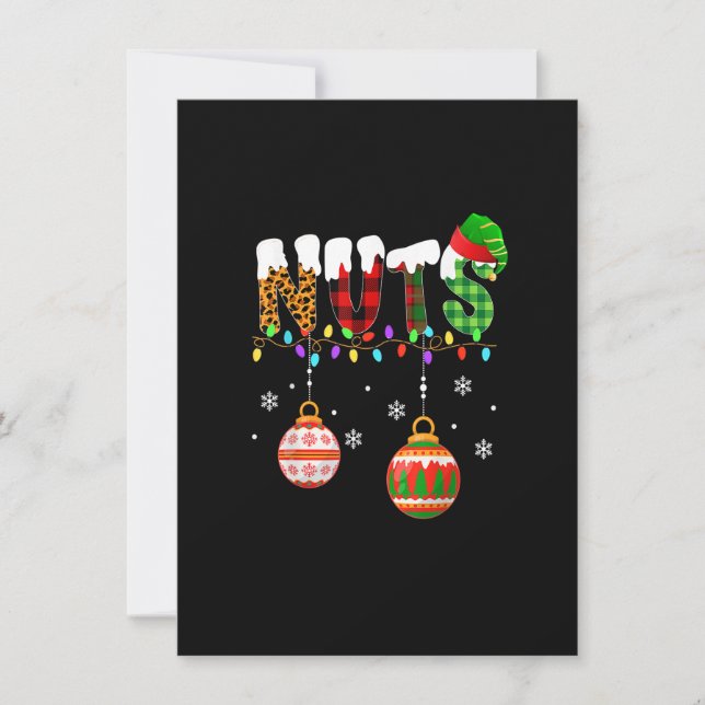 Invitation Funny Chest Nuts Couples Christmas Chestnuts Adult (Devant)