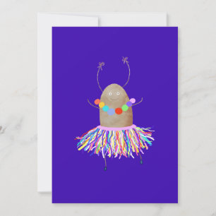 Invitation Funny Dancing Potato