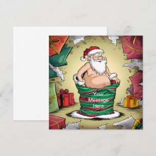 Invitation Funny Dirty Père Noël collection de Noël