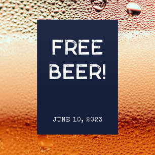 Invitation Funny Free Bière 2023 Graduation Party