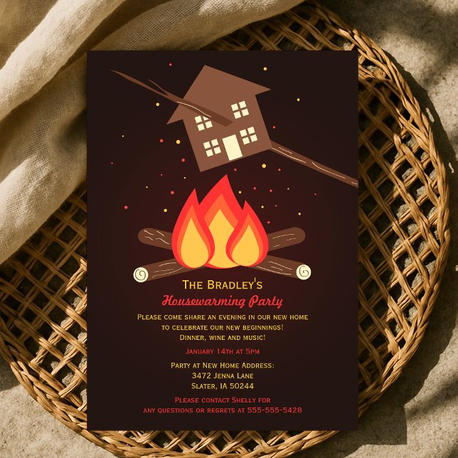 Invitation Funny Literal Houseécher Party - Modifié (Funny Literal Housewarming Party Invitation)