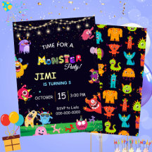 Funny Monster anniversaire de enfant de la fête In