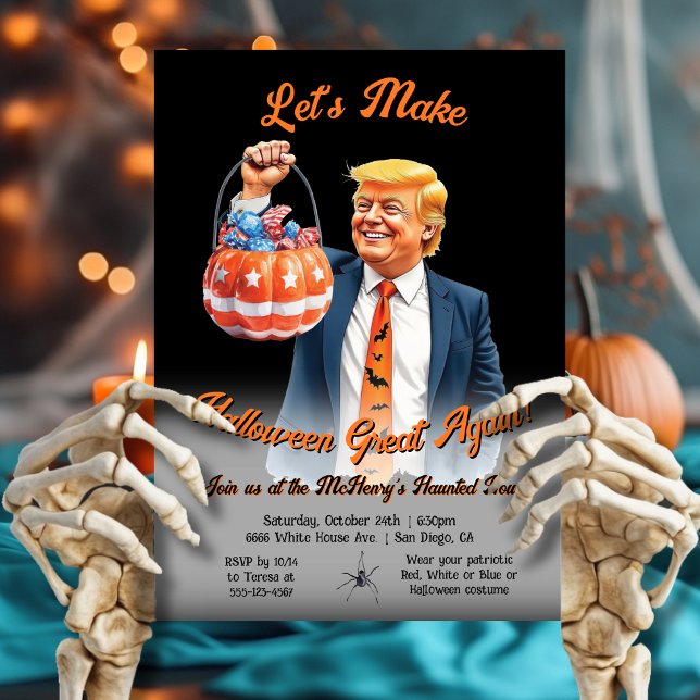 Invitation Funny Patriotic Trump Halloween Party (Créateur téléchargé)