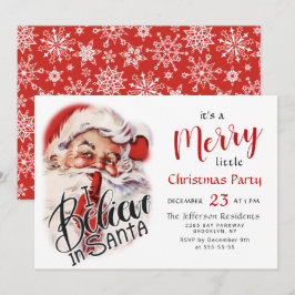 Invitation Funny Père Noël Joyeux Noël Petite fête