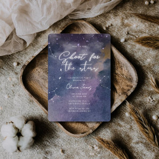 Invitation Funny, Shoot for the stars graduation party 