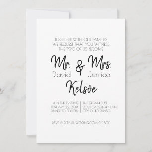 Invitation Futur M. & Mme Mariage