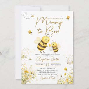 Invitation Futur Maman Abeille à Bébé Abeille Shower
