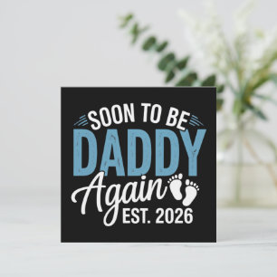 Invitation Futur papa à nouveau prévu 2026 Annonce bébé papa