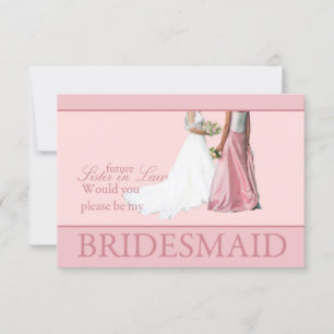 Invitation Futur Soeur du Droit S'il vous plaît être Bridesma