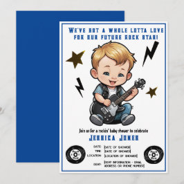 Invitation Future Rock Star Rock N Roll Lotta Love Baby Boy