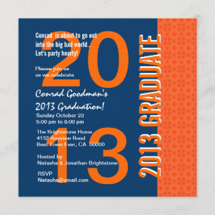 Invitation G441 bleu et orange de 2013 ou toutes obtentions