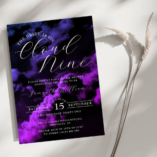 Invitation Galaxie céleste noire Cloud nine