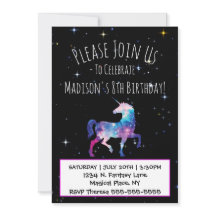 Galaxie de licorne magique Anniversaire