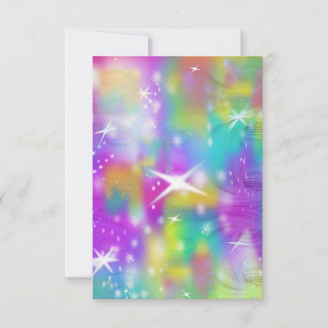 Invitation Galaxie mince (Devant)