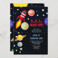 Galaxy Space Blast off Anniversaire