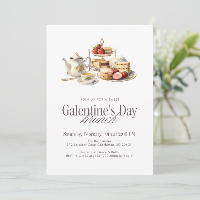 Invitation Galentine’s Day Brunch (Debout devant)