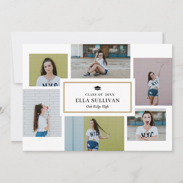 Invitation Galerie Branchée Modifiable Couleur Photo Remise d (Devant)