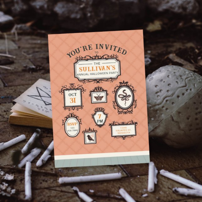 Invitation Galerie Cadre mur Halloween Party (Créateur téléchargé)