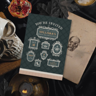 Invitation Galerie Cadre mur Halloween Party