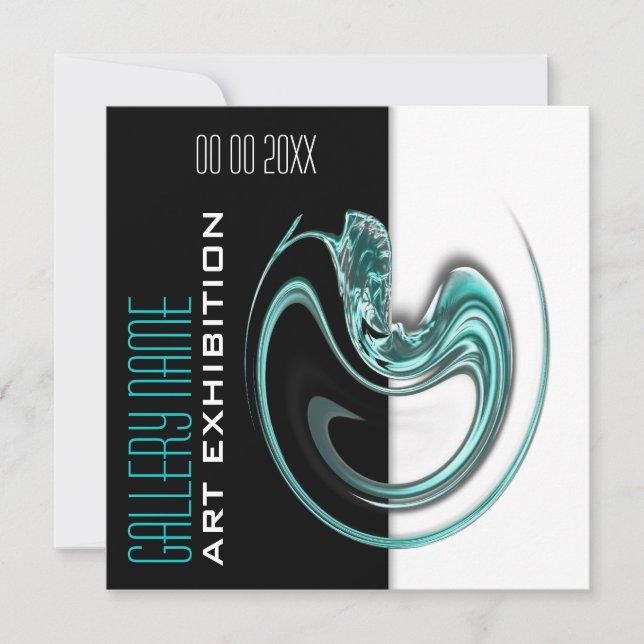 Invitation Galerie d'art PERSONNALISER de bijoux (Devant)