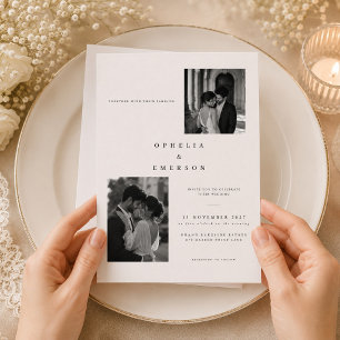 Invitation Galerie de Luxe Éditorial Mariage 